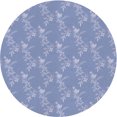 thumbnail image 1 of Ahgly Company Machine Washable Indoor Round Transitional Jeans Blue Area Rugs, 3' Round, 1 of 1