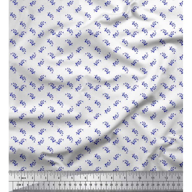 Soimoi Rayon Fabric Floral Shirting Printed Fabric 1 Yard 42 Inch Wide
