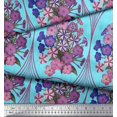 thumbnail image 3 of Soimoi Polyester Crepe Fabric Geometric & Flower Artistic Decor Fabric Printed Yard 52 Inch Wide, 3 of 3