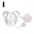 thumbnail image 4 of Baby Pacifier 26 Letter Name Initial Clip Silicone Infant Nipple Bling Newborn Pacifier, 4 of 9
