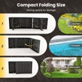 thumbnail image 4 of Costway 1PC Folding Patio Chaise Lounge Chair Outdoor Rattan Adjustable Recliner Quick Dry Foam All Weather, 4 of 8