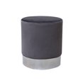 thumbnail image 1 of hometrends Velvet Ottoman, 1 of 2
