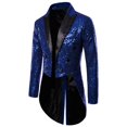 thumbnail image 4 of Costume pour Homme Paillettes Brillantes Col Rabattu Bal Queue-de-Pie Smoking, 4 of 5