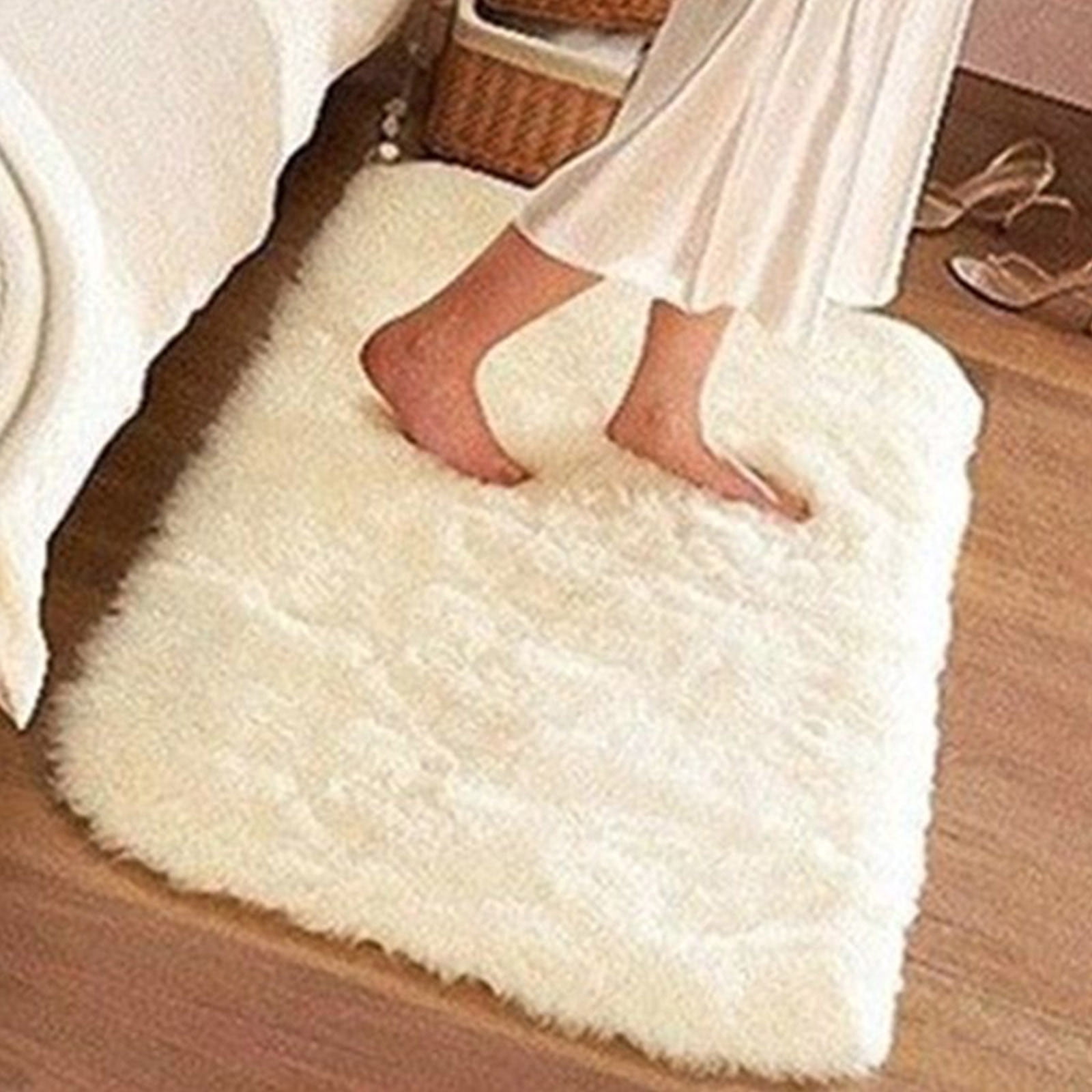 sdhkgrrt under $5 3Pcs Area Rug, Household Blanket Super Soft,Faux Fur Rug for Bedroom,Sofa Living Room Area Rugs,50x80cm Plush Carpet,Cozy Home Decor Rug