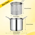 thumbnail image 4 of Siruishop Multipurpose Deep Fryer Pot Deep Fryers Frying Pot for Home Party Dried, 4 of 15