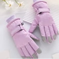 thumbnail image 1 of PRETXORVE Touchscreen Cycling Five-Finger Winter Waterproof Cold-Resistance Windproof Warm Cycling Fleece-Lined Cold-Weather Necessities, 1 of 6