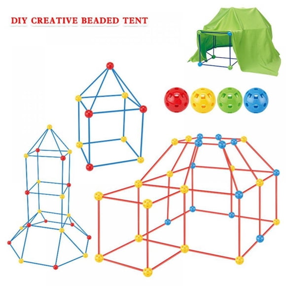 EASTIN Fort Building Kit for Kids 174 Pieces Forts Builder Gift Construction Toys for 3 4 5 6 7 8 9+ Years Old Boys Girls DIY Fun Fort Building Tunnels Play Tent Indoor Outdoor