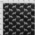 thumbnail image 2 of oneOone Georgette Viscose Fabric Fox Block Printed Fabric 1 Yard 42 Inch Wide, 2 of 4