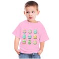 thumbnail image 4 of Penkiiy T-Shirts de Pâques pour Enfants Garçons Filles Mode Pâques Mignon Œufs de Pâques Imprimé Col Rond Manches Courtes 11 Ans Rose, 4 of 4