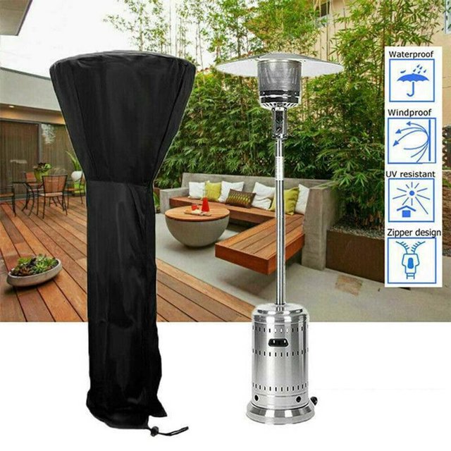 ShieldMaster, Housse de Chauffage de Patio Universelle, Tissu Oxford 600D, Imperméable et Résistant aux Uv, Cordon de Serrage Réglable, Évent, Installation Facile - 226*85*48Cm