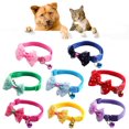 thumbnail image 1 of Collier pour Animaux de Compagnie Imprimé Noeud Papillon Réglable en Nylon Chien Cloche Arc Collier de Sangle pour Animal de Compagnie, 1 of 8