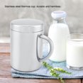 thumbnail image 4 of Durable Stainless Steel Double Walled Insulated Mug Cups with Handle Lid (L), 4 of 5