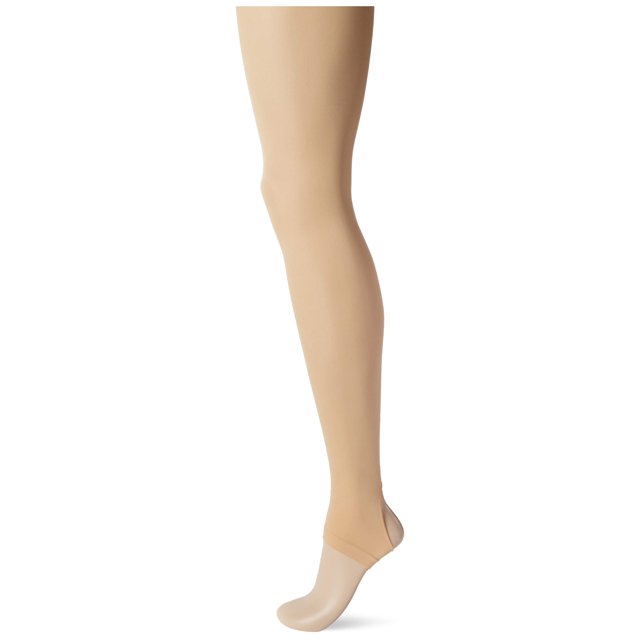 Capezio Ultra Soft Footed Tight - Size Small, Light Tan