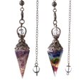 thumbnail image 5 of lionlar Pendule en Cristal Pierre Naturelle Pendule Collier Reiki pour Protection Coloré, 5 of 5