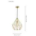 thumbnail image 2 of Xtricity - Suspension, 11,81 Pieds' de Large, de la Collection Sterling, Or, 2 of 3