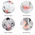 thumbnail image 3 of Back Stretcher Neoprene Lumbar Traction Belt Comfortable Decompression for Back Stretching, 3 of 7