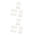 thumbnail image 4 of Transemion Plastic Forks Spoons Knifes Silverware Decor Party White 18.5cm 2Set, 4 of 6