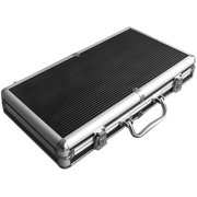 300 Piece Capacity Chip Case Aluminum Tool Case Water Resistant Tool Box Vehicle Kit Box Handle Box Storage Case Outdoor Tool Container