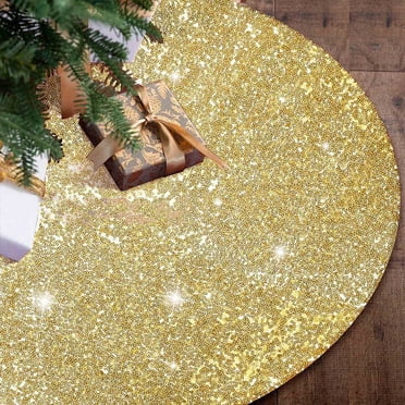 Jupes de Sapin de Noël en Liquidation Jupe de Sapin de Noël 30 Pouces Paillettes Velours Jupes de Sapin Vintage Jupe de Sapin de Noël Couverture pour Décoration de Fête de Noël Jupe de Sapin de Noël Pailletée pour Maison Vacances