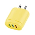 thumbnail image 1 of Tête de Recharge USB à 3 Ports Tête de Recharge à Agencement de Couleurs Macaron Tête de Recharge USB Portable, 1 of 5