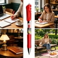 thumbnail image 4 of 10Pcs 0.5Mm Gel Pen, Yrmaups Push Button Gel Pen For Study, 0.5mm Fine Tip Retractable Ink Pen, Smooth Writing Ballpoint With Soft Grip For Exam, Office, Note Taking, 4 of 6