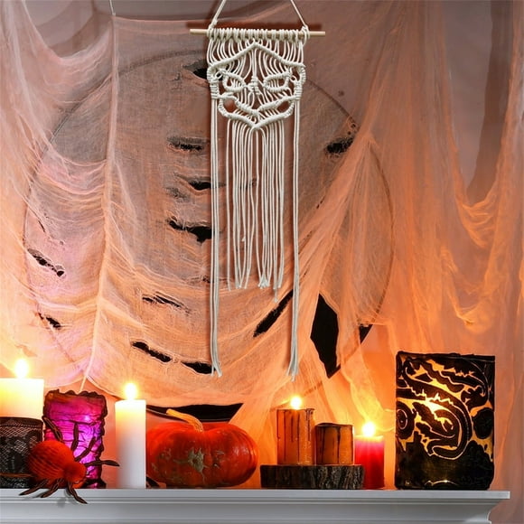 Fantôme Suspendu Suspendu Arbre d'Halloween Suspendu Squelette à Vent Pendentif pour Patio Jardin Fête Effrayante pour Décorations d'Halloween Fournitures de Fête d'Intérieur Décorations de Porche d'Halloween