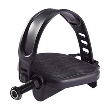 Exercise Bike Pedals with Straps 9/16'' or 1/2'' Fitness Stationary Bike Pedal - Long 12.7mm spindle