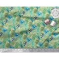 thumbnail image 3 of Soimoi Poly Georgette Fabric Tropical Leaves Print Fabric by The Yard 52 Inch Wide, 3 of 5