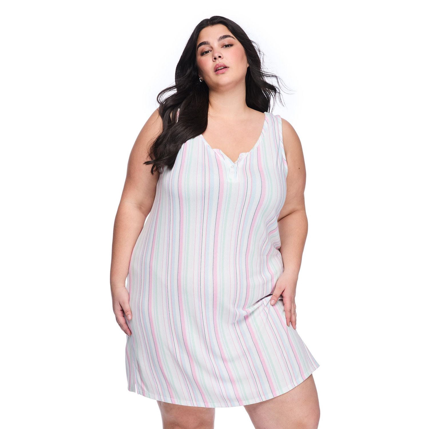 Chemise de nuit débardeur en tissu whisper George Plus pour femmes