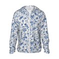 thumbnail image 1 of Vsdgher Rabbit And Butterfly Print Adult Hoodie Shirts Rash Guard for Men Women,Long Sleeve Sun Protection Fishing Shirts for Athletic Running Swim-3X-Large, 1 of 7