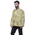 thumbnail image 2 of Atasi Kurta Décontractée Imprimée à Col Chinois Chemise Ethnique Kurta Courte pour Homme Tunique, 2 of 5