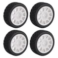 thumbnail image 2 of Rc 4 Pcs Pneus de Rallye Rc Compatibles avec TT01 XV02 70mm Échelle 1:10 Plastique Nylon Pneu de Moyeu de Roue de Voiture Rc, 2 of 7