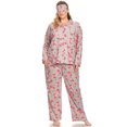 thumbnail image 1 of White Mark Pyjama Trois Pièces à Boutons pour Femme, 1 of 5