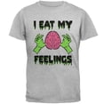 thumbnail image 1 of Halloween T-Shirt pour Homme « I Eat My Feelings » Zombie Brain, 1 of 1
