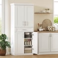 thumbnail image 2 of HOMCOM Modern Kitchen Pantry with Shelves, White, 2 of 10
