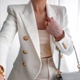 thumbnail image 4 of MesaSe Womens Casual Pocketed Office Blazers Draped Open Front Cardigans Jacket Work Suit Red, 4 of 7