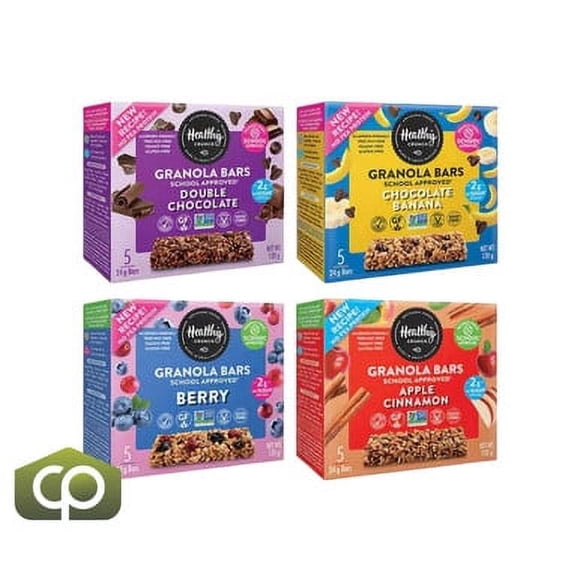 Healthy Crunch Granola Bars Variety Pack - 120g, School Approved (8/Case)