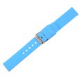 thumbnail image 3 of Uxcell Silicone Watch Band Quick Release Soft Rubber Watch Strap Light Blue/Silver 12mm, 3 of 7
