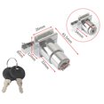 thumbnail image 4 of 1/4x Showcase Sliding Glass Door Lock Set W / Key for Display Cabinet Terrarium, 4 of 8