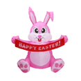 thumbnail image 5 of MesaSe 5 FT Lighted Bunny Hold Happy Easter Banner Inflatables Inflatable Easter Decoration   Cute Rabbit Blow Up Indoor Outdoor for Holiday Lawn Yard Garden Outside Decorations, 5 of 5