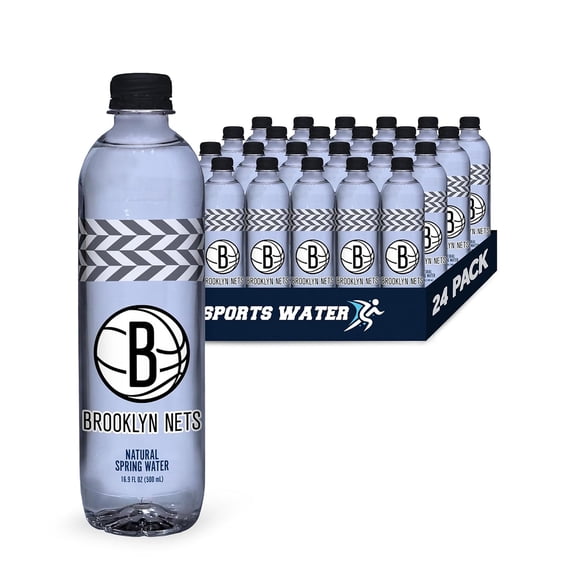 Sports Brooklyn Nets Bouteille d'Eau pour Animaux, Eau Embouteillée, 24 x 500 ml