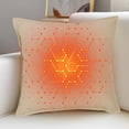 thumbnail image 2 of YiJuHui 2pcs USB Heated Pillow with 3-Level Warmth Control - Fast Heating Backrest Support for Office & Home Use, Machine Washable Soft Plush Cover 43x43cm, 2 of 6