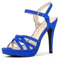 thumbnail image 1 of BLISSFUL STEP Sandales à Talons Aiguilles à Brides, Plateforme, Slingback pour Femmes, 1 of 6