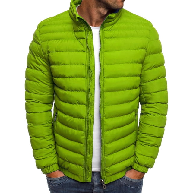 Men's Solid Color Jacket Cotton Padded Jacket Fashion Cotton Padded Jacket Men's Warm Cotton Padded Jacket