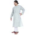 thumbnail image 3 of Atasi Kurta Traditionnel à Manches Longues pour Hommes Col Mandarin Tenue de Fête, 3 of 7