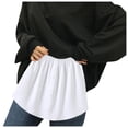 thumbnail image 1 of Birdeem Womens Layered Tiered Sheer Stripe Printing Extender Half Slip Plus Size Skirt, 1 of 8