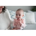 thumbnail image 2 of Dr. Brown's Flexees Beaded Teether Rings, 100% Silicone, Soft Easy to Hold, Encourages Self-Soothing, White/Pink/Gray, BPA-Free, 2 of 8