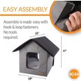 thumbnail image 4 of K&H Outdoor Heated Kitty House For Cats Grey, 4 of 7