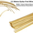 thumbnail image 3 of GLFILL Fil de Frit DIY pour Guitare Fingerboard en Laiton Options de Largeur 2 2MM 2 4MM 2 7MM 2 9MM Performance Améliorée 1.6MM, 3 of 5