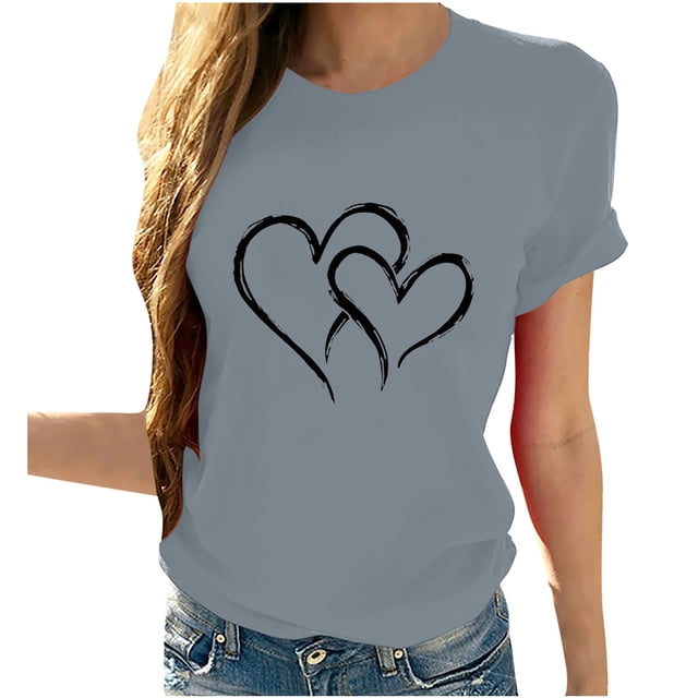 Birdeem T-Shirts à Manches Courtes Imprimé Tournesol pour Femmes et Filles Grande Taille